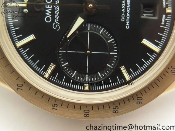 0102 Speedmaster ’57 Co-Axial RG OMF 1:1 Best Edition Black Dial On Leather Strap A9300 (Free Leather Strap) Resilient 8064